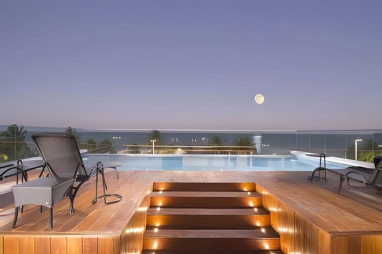 Flat à beira-mar c/vista 411 Infinity  - MyFlats
