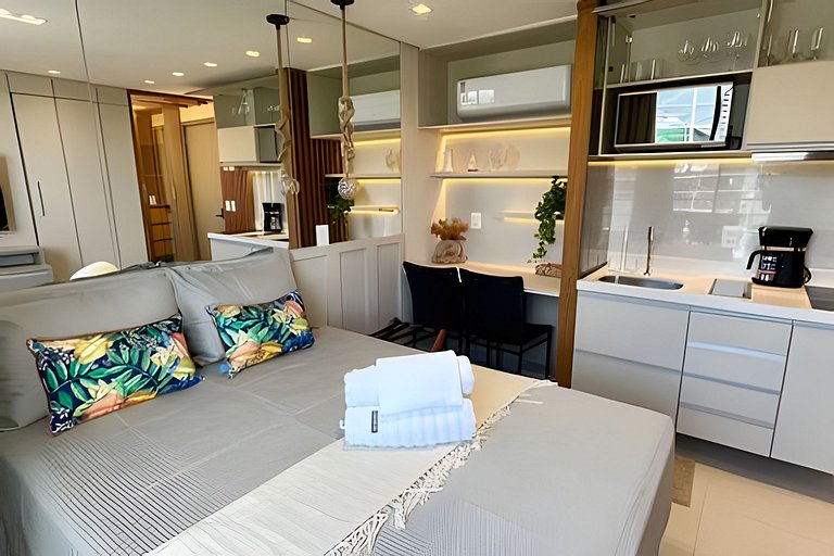 Flat pé na areia com vista mar 501 Breeze -MyFlats