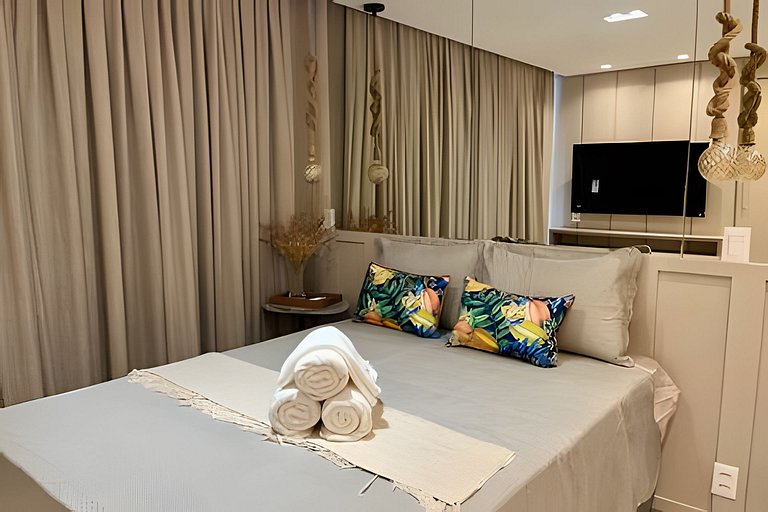 Flat pé na areia c/ vista mar 501 Breeze - MyFlats