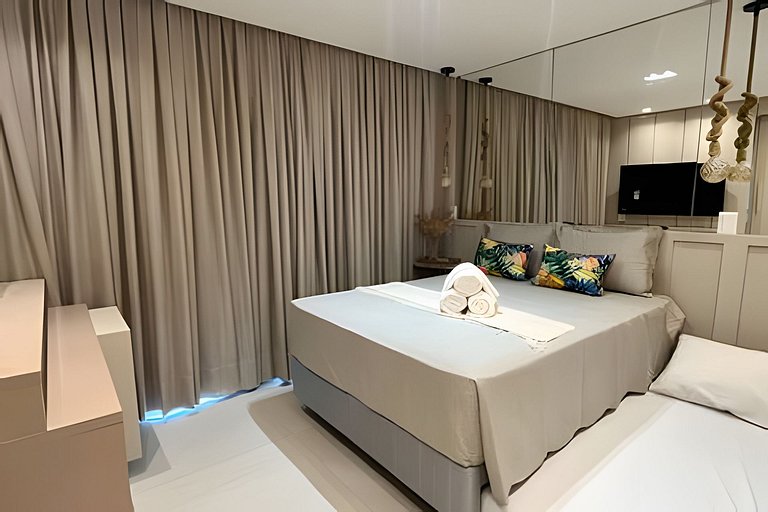 Flat pé na areia c/ vista mar 501 Breeze - MyFlats