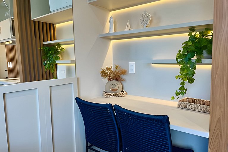 Flat pé na areia com vista mar 501 Breeze -MyFlats