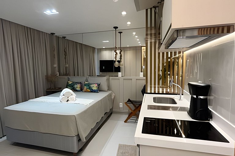 Flat pé na areia c/ vista mar 501 Breeze - MyFlats