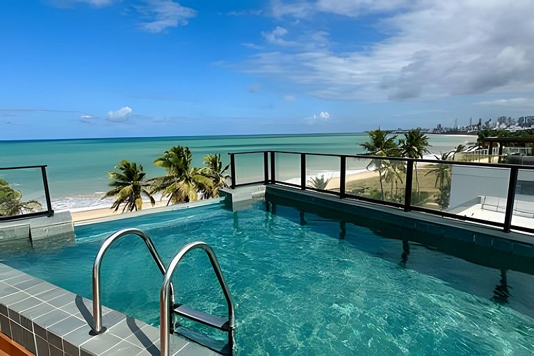 Flat pé na areia c/ vista mar 501 Breeze - MyFlats