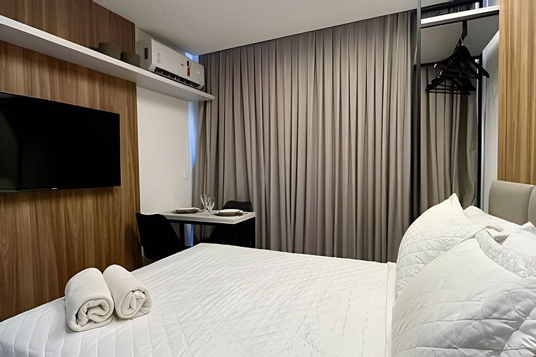 Flat pé na areia com vista mar 316 Breeze -MyFlats