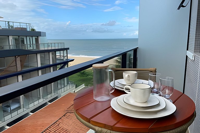 Flat pé na areia com vista mar 502 Breeze -MyFlats
