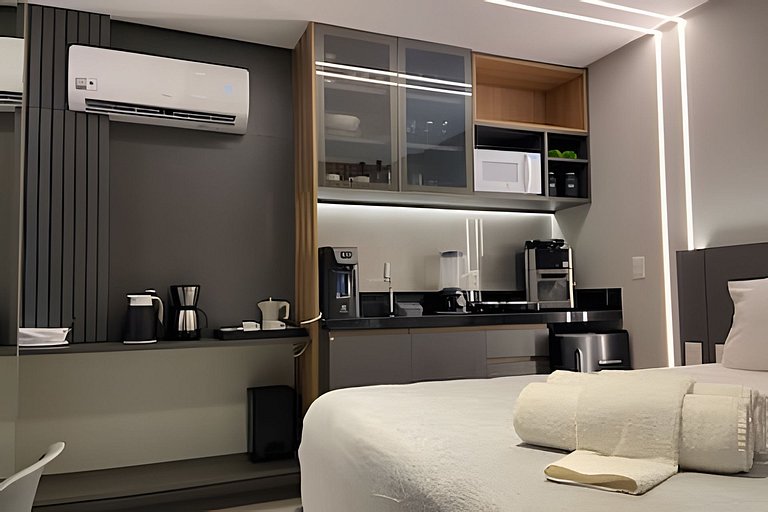 Flat pé na areia c/ vista mar 502 Breeze - MyFlats