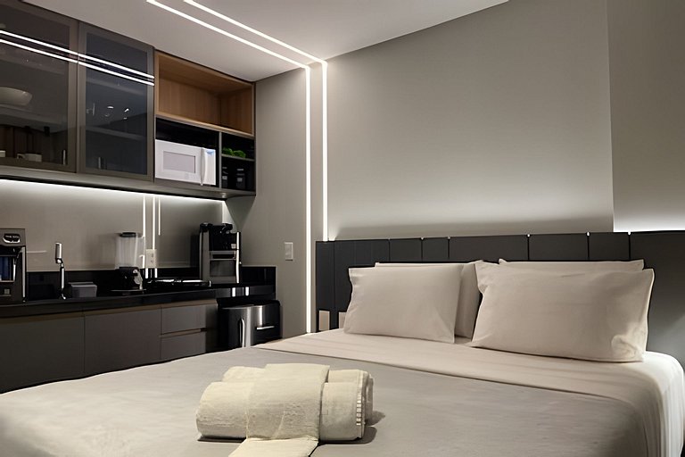 Flat pé na areia c/ vista mar 502 Breeze - MyFlats