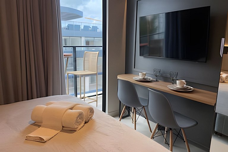 Flat pé na areia com vista mar 502 Breeze -MyFlats