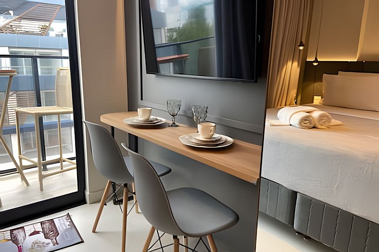 Flat pé na areia com vista mar 502 Breeze -MyFlats