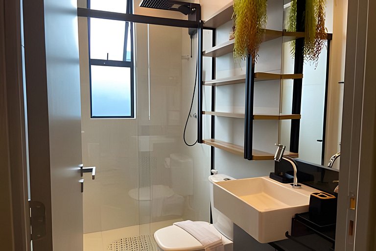 Flat pé na areia c/ vista mar 502 Breeze - MyFlats