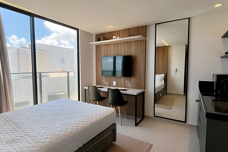 Flat pé na areia com vista mar 508 Breeze -MyFlats