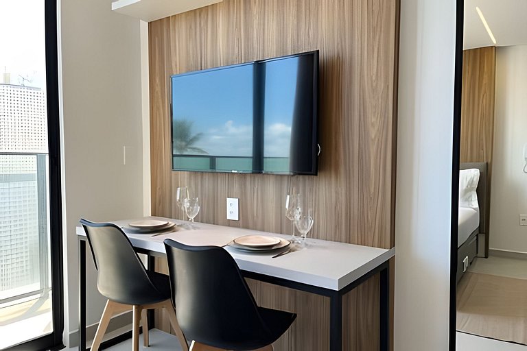 Flat pé na areia com vista mar 508 Breeze -MyFlats