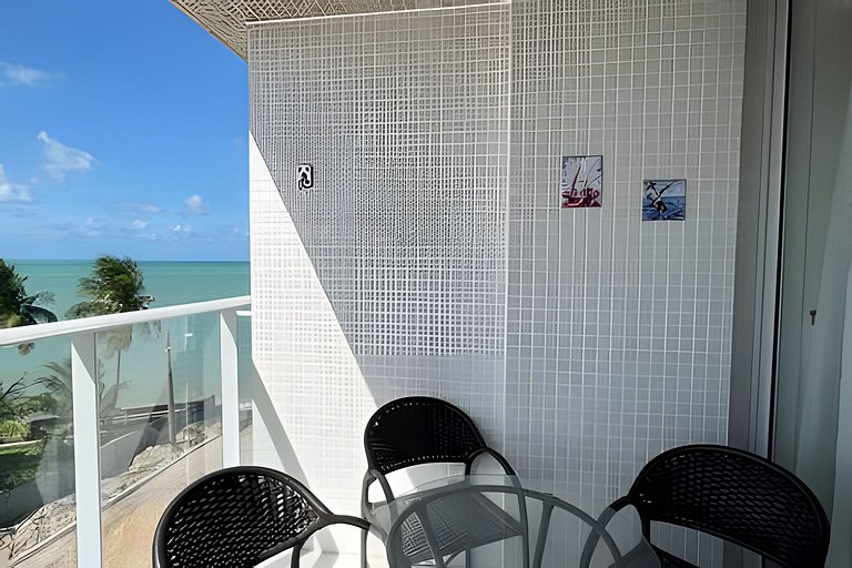 Flat pé na areia c/vista 406B Branco Haus -MyFlats