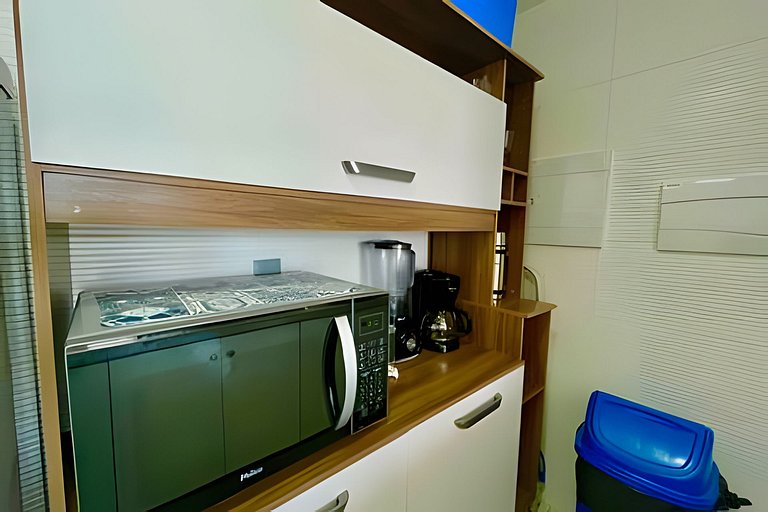 Flat pé na areia c/vista 406B Branco Haus -MyFlats