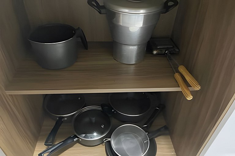 Flat pé na areia c/vista 406B Branco Haus -MyFlats