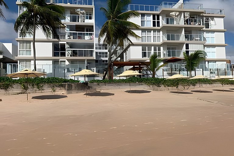 Flat pé na areia c/vista 406B Branco Haus -MyFlats