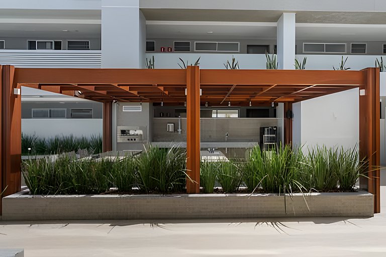 Flat pé na areia c/vista 406B Branco Haus -MyFlats