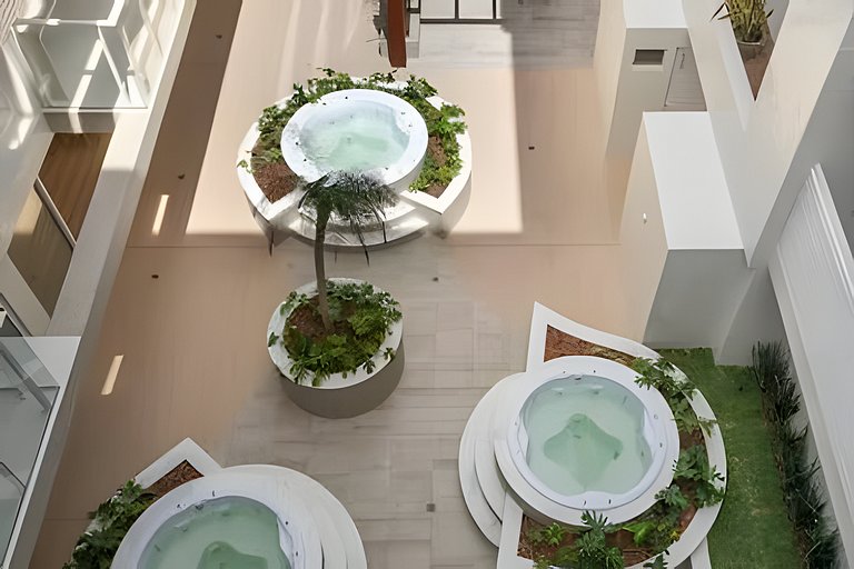 Flat pé na areia c/vista 406B Branco Haus -MyFlats