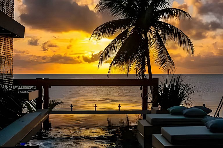 Flat pé na areia c/vista 406B Branco Haus -MyFlats