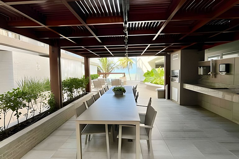 Flat pé na areia c/vista 406B Branco Haus -MyFlats