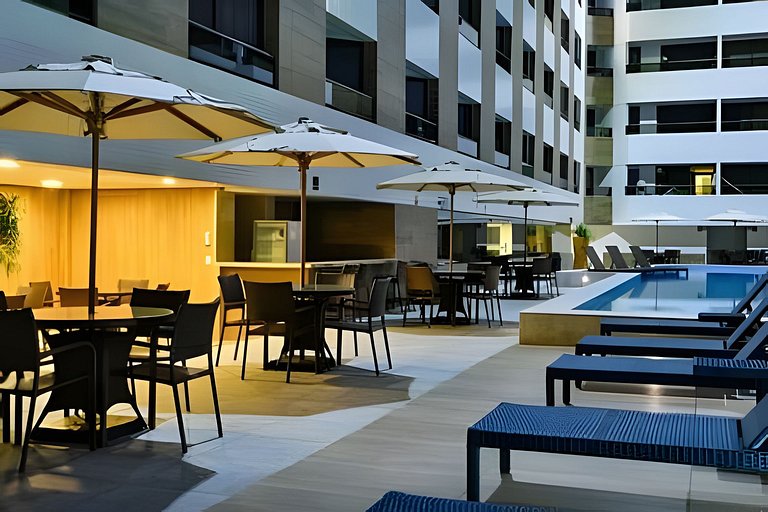 Flat 50m do mar 203 Gold Flat Cabo Branco -MyFlats