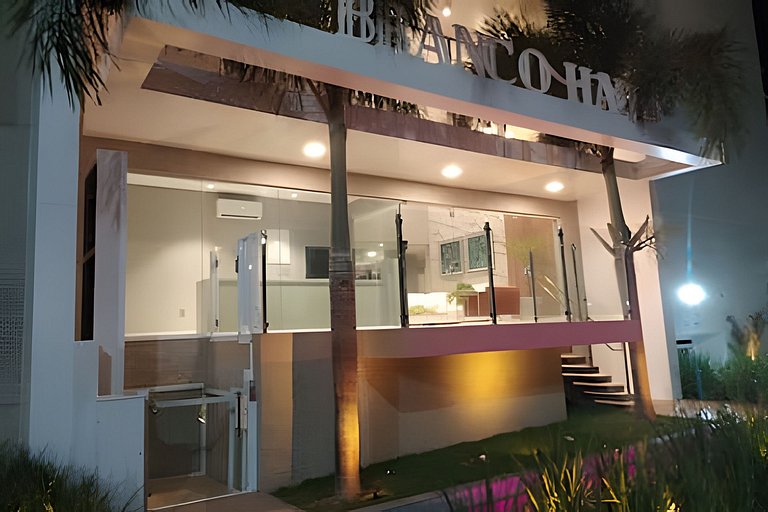 Flat pé na areia c/ vista mar 409 B Branco Haus