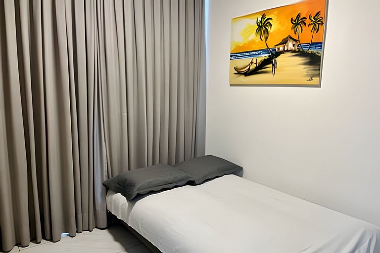 Flat pé na areia c/ vista mar Branco Haus - MyFlats