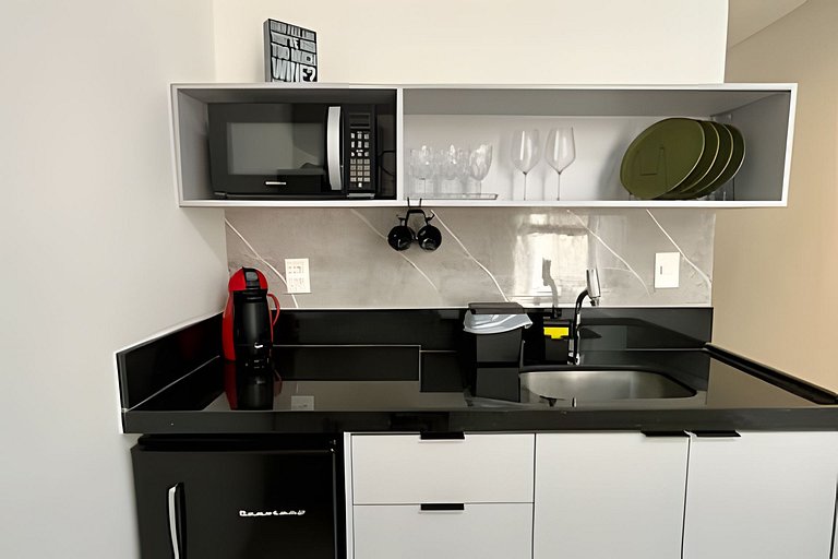 Flat pé na areia com vista lateral mar 212 Breeze