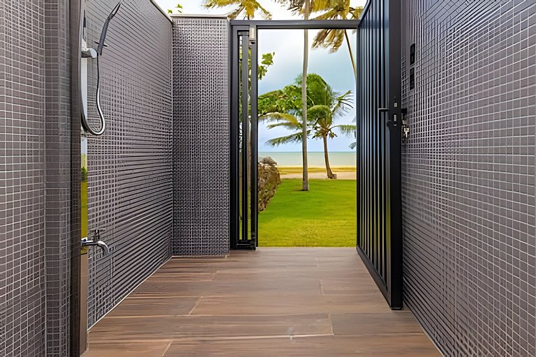 Flat pé na areia com vista lateral mar 212 Breeze