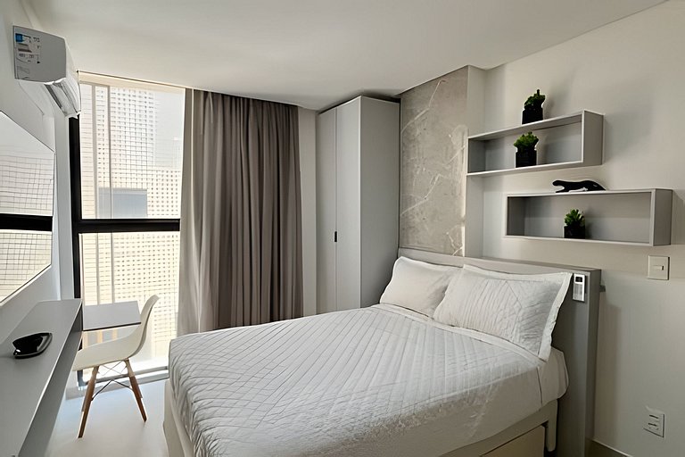 Flat pé na areia com vista mar 212 Breeze -MyFlats