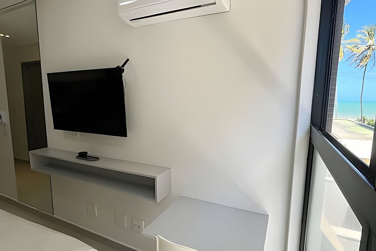 Flat pé na areia com vista lateral mar 212 Breeze