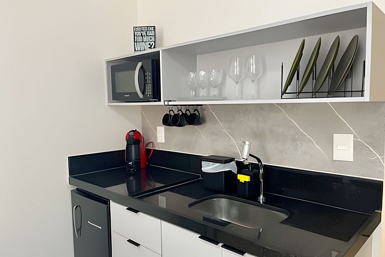 Flat pé na areia com vista lateral mar 212 Breeze