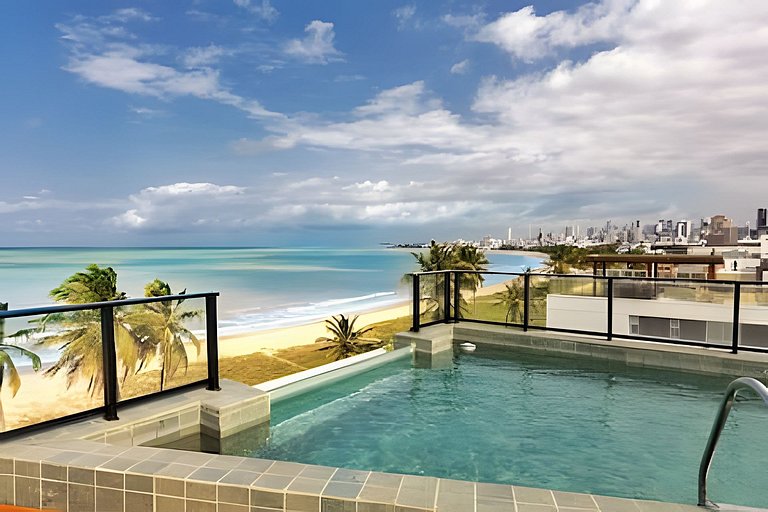 Flat pé na areia com vista mar 212 Breeze -MyFlats