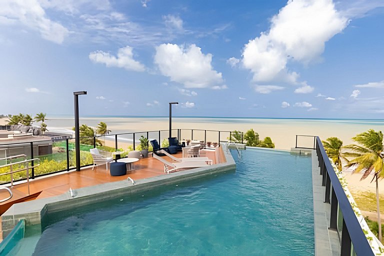 Flat pé na areia com vista mar 403 Breeze -MyFlats