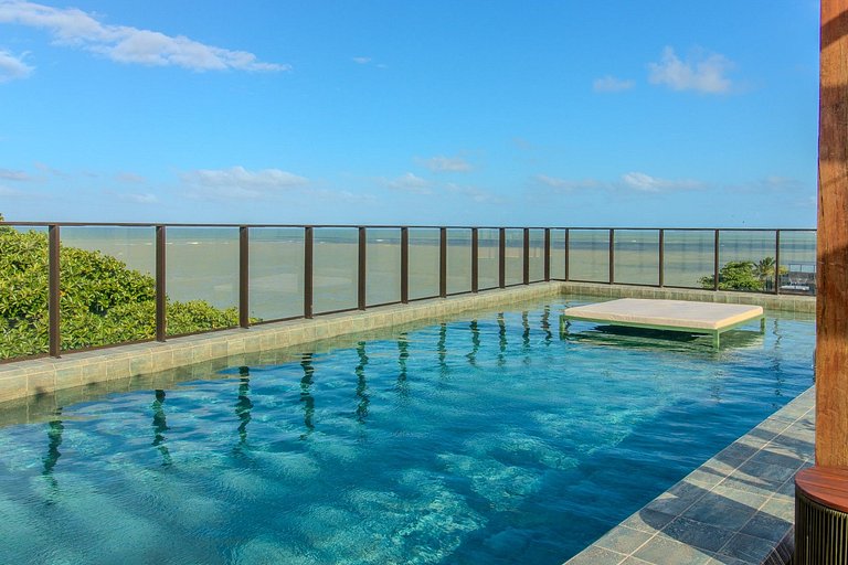 Flat pé na areia c/ vista lateral mar 312 Get Sens