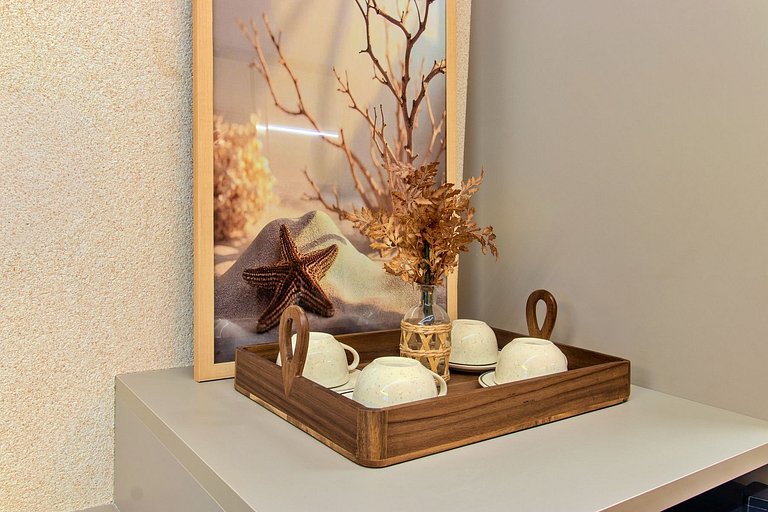 Flat pé na areia c/ área privativa 015 Get Sense