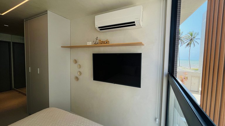 Flat pé na areia c/ vista mar 214 Breeze - MyFlats