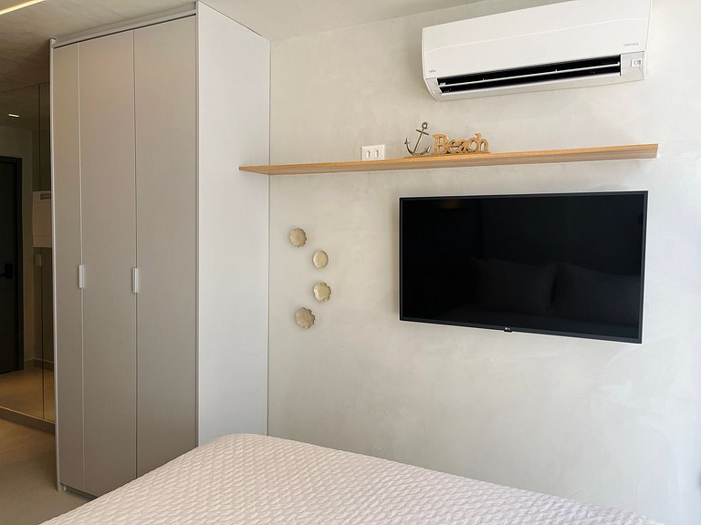 Flat pé na areia c/ vista mar 214 Breeze - MyFlats