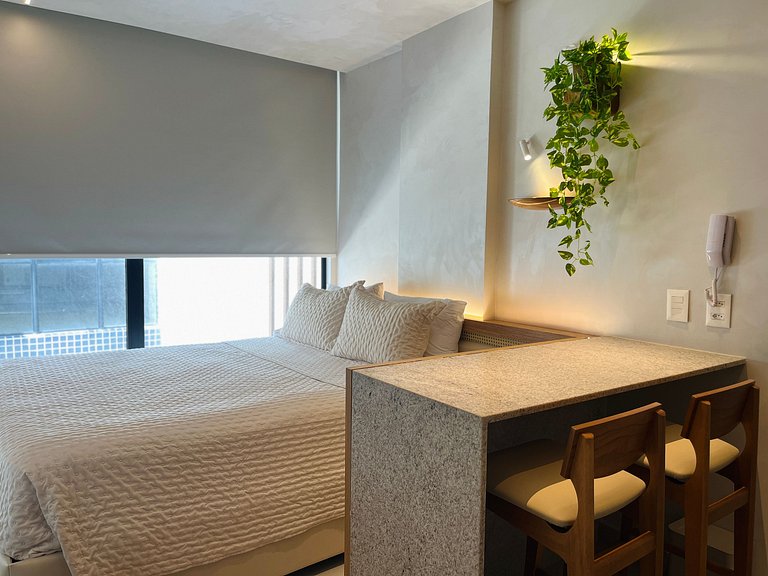 Flat pé na areia c/ vista mar 214 Breeze - MyFlats