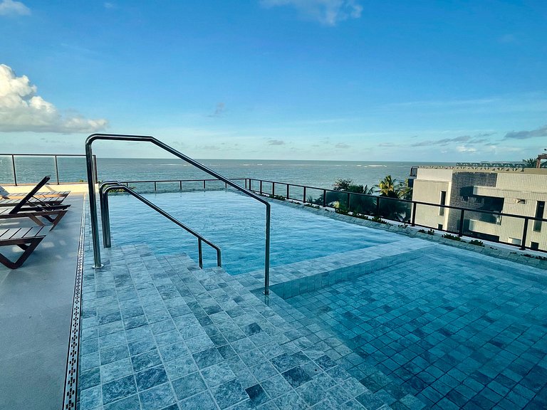 Flat pé na areia c/varanda 202 Smart Bessa