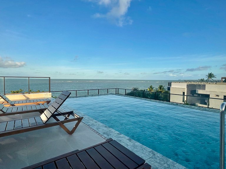 Flat pé na areia c/varanda 202 Smart Bessa