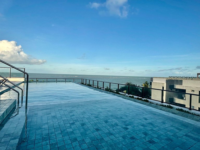 Flat pé na areia c/varanda 202 Smart Bessa