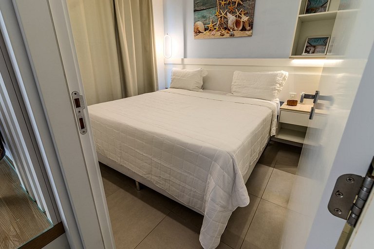 Flat pé na areia c/varanda 202 Smart Bessa