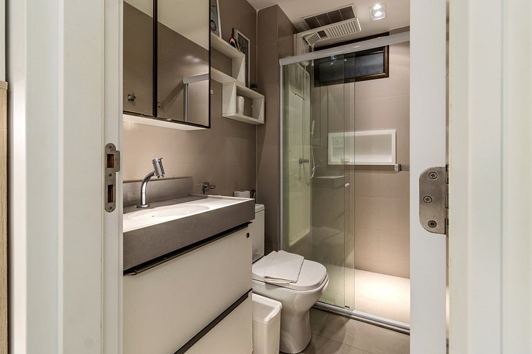 Flat pé na areia c/varanda 202 Smart Bessa