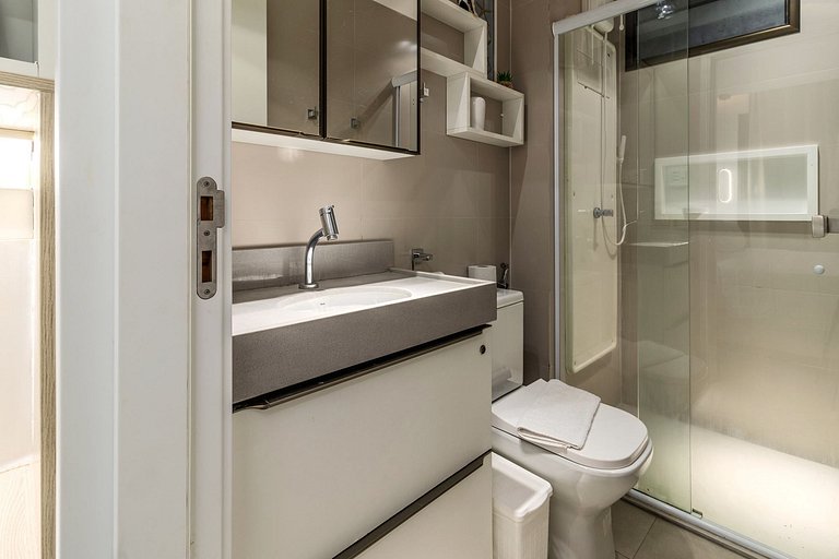 Flat pé na areia c/varanda 202 Smart Bessa