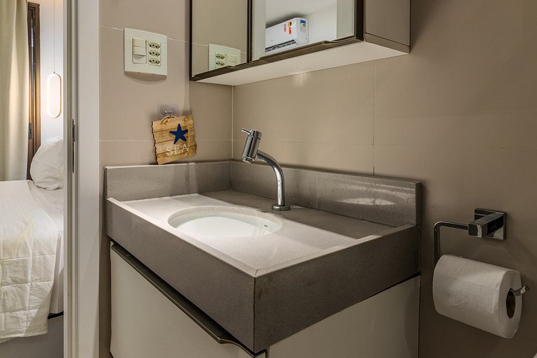 Flat pé na areia c/varanda 202 Smart Bessa