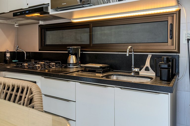 Flat pé na areia c/varanda 202 Smart Bessa