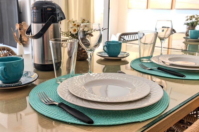 Flat pé na areia c/varanda 202 Smart Bessa