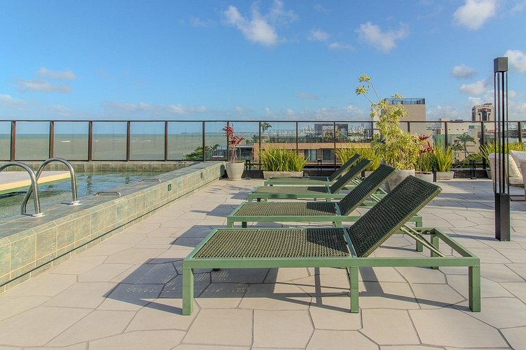 Flat pé na areia c/vista 203 Get Sense - MyFlats