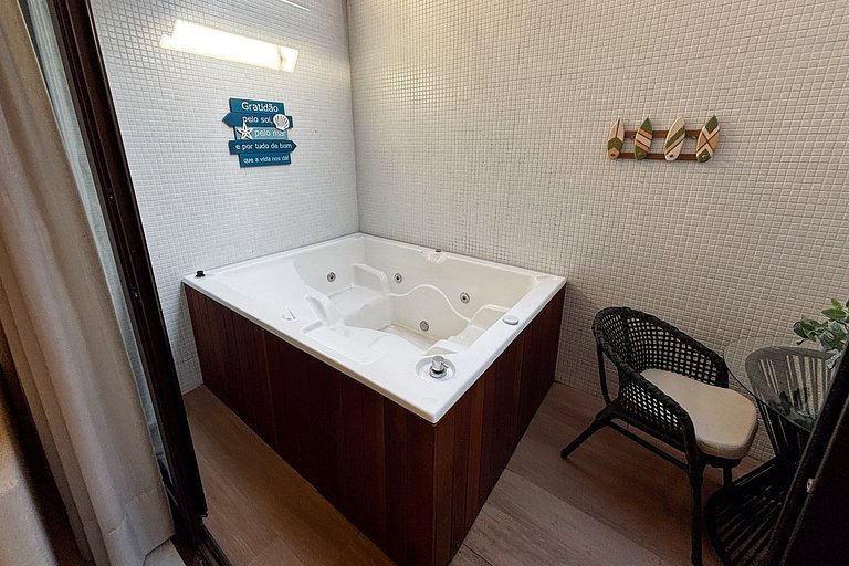 Flat pé na areia c/ área privativa 015 Get Sense